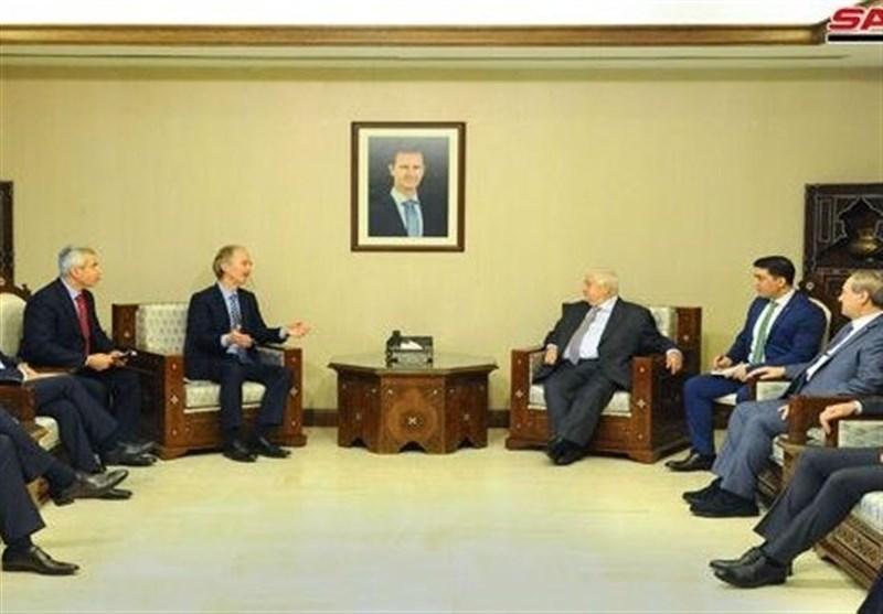 نماینده سازمان ملل با وزیر خارجه سوریه دیدار می کند نماینده سازمان ملل با وزیر خارجه سوریه دیدار می کند