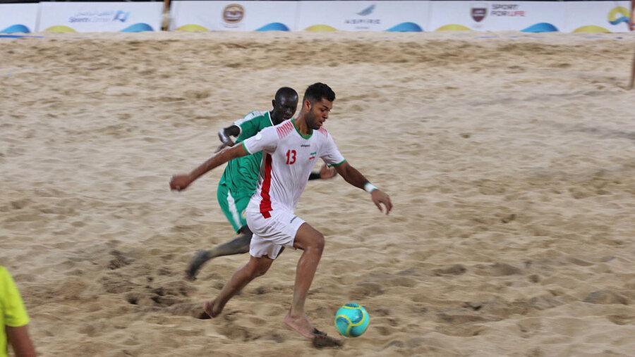 بازی های جهانی ورزش های ساحلی؛ برتری ایران برابر سنگال در ضربات پنالتی