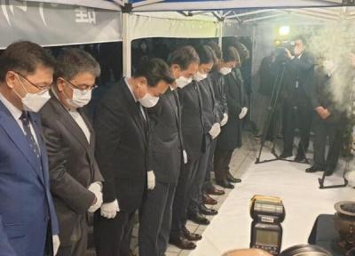 تصاویر ادای احترام نخست وزیر کره جنوبی به پیکر دو دانشجوی ایرانی حادثه هالووین