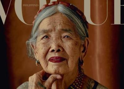 پیرزن 106 ساله مسن ترین مدل روی جلد مجله ووگ