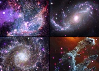 تصاویر ترکیبی از قدرتمندترین تلسکوپ های ناسا جزئیات شگفت انگیز کیهان را آشکار می نماید