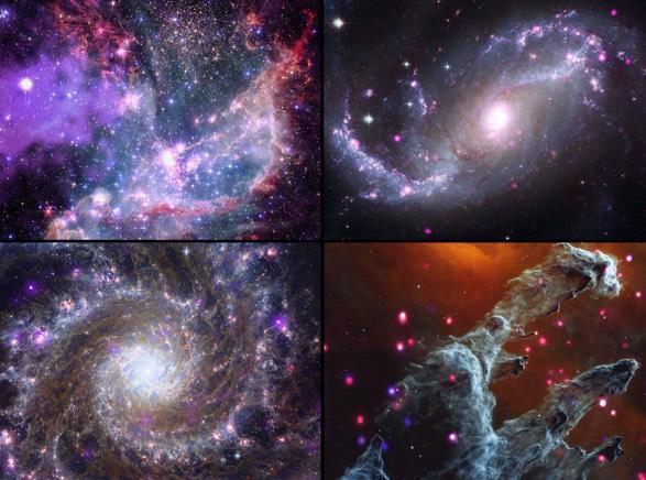 تصاویر ترکیبی از قدرتمندترین تلسکوپ های ناسا جزئیات شگفت انگیز کیهان را آشکار می نماید