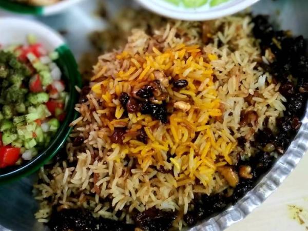 طرز تهیه رب پلو شیرازی مجلسی با مرغ مرحله به مرحله